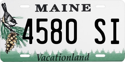 ME license plate 4580SI