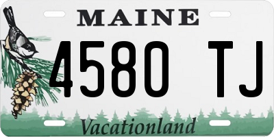 ME license plate 4580TJ