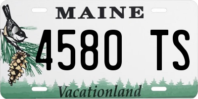 ME license plate 4580TS