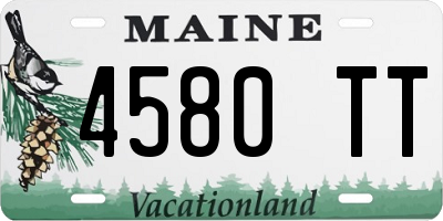 ME license plate 4580TT