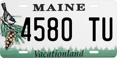 ME license plate 4580TU