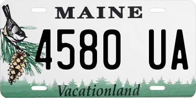 ME license plate 4580UA