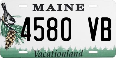 ME license plate 4580VB