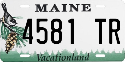ME license plate 4581TR