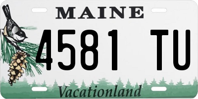 ME license plate 4581TU