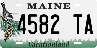 ME license plate 4582TA