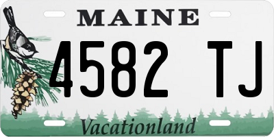 ME license plate 4582TJ