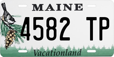 ME license plate 4582TP