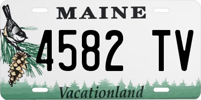 ME license plate 4582TV