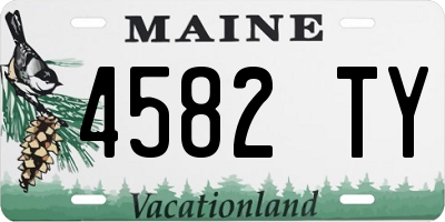 ME license plate 4582TY