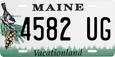 ME license plate 4582UG