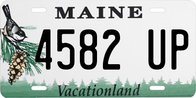 ME license plate 4582UP