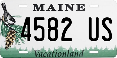 ME license plate 4582US