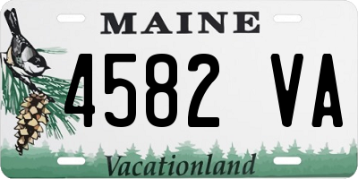 ME license plate 4582VA