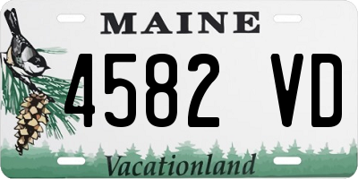 ME license plate 4582VD