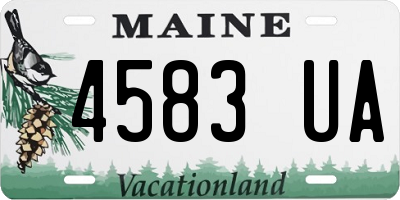 ME license plate 4583UA