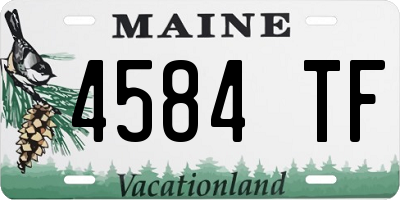 ME license plate 4584TF
