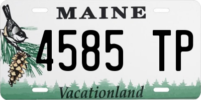 ME license plate 4585TP