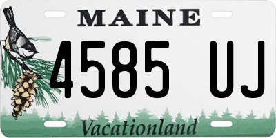 ME license plate 4585UJ