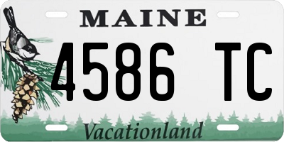ME license plate 4586TC