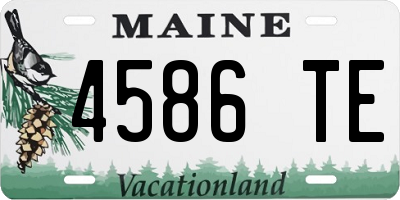 ME license plate 4586TE