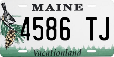 ME license plate 4586TJ