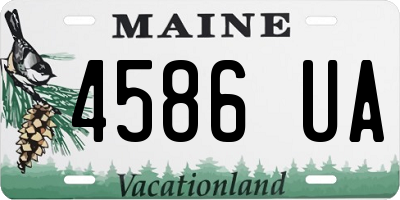 ME license plate 4586UA