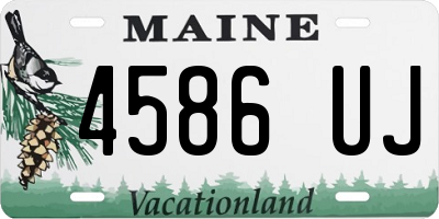 ME license plate 4586UJ