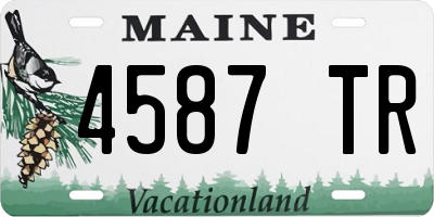 ME license plate 4587TR