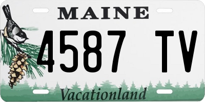 ME license plate 4587TV