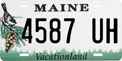 ME license plate 4587UH