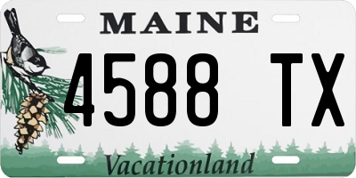 ME license plate 4588TX