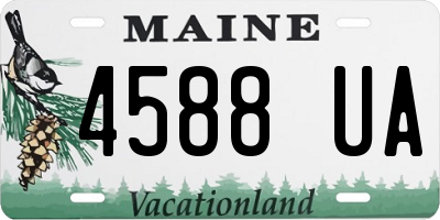 ME license plate 4588UA