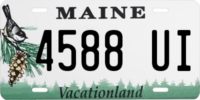 ME license plate 4588UI