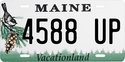 ME license plate 4588UP