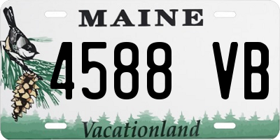 ME license plate 4588VB