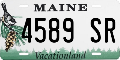 ME license plate 4589SR