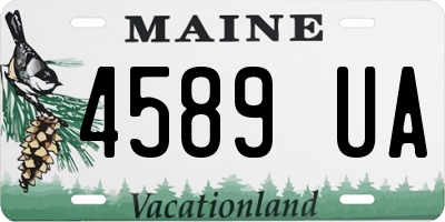 ME license plate 4589UA