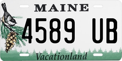 ME license plate 4589UB