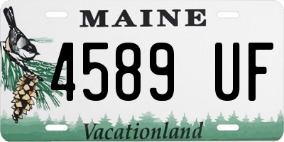 ME license plate 4589UF