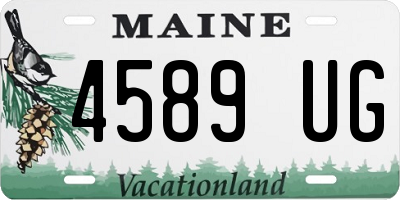 ME license plate 4589UG