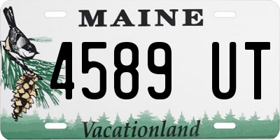 ME license plate 4589UT