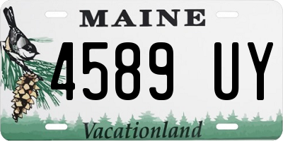 ME license plate 4589UY