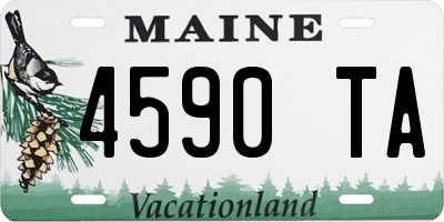 ME license plate 4590TA