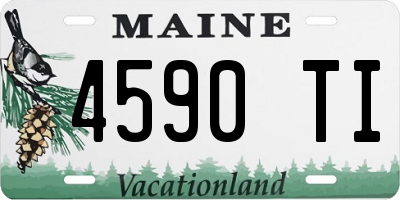 ME license plate 4590TI