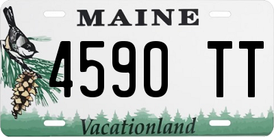 ME license plate 4590TT