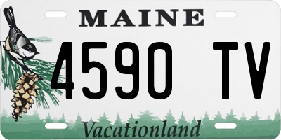 ME license plate 4590TV