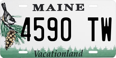 ME license plate 4590TW