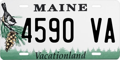 ME license plate 4590VA