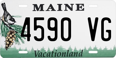 ME license plate 4590VG